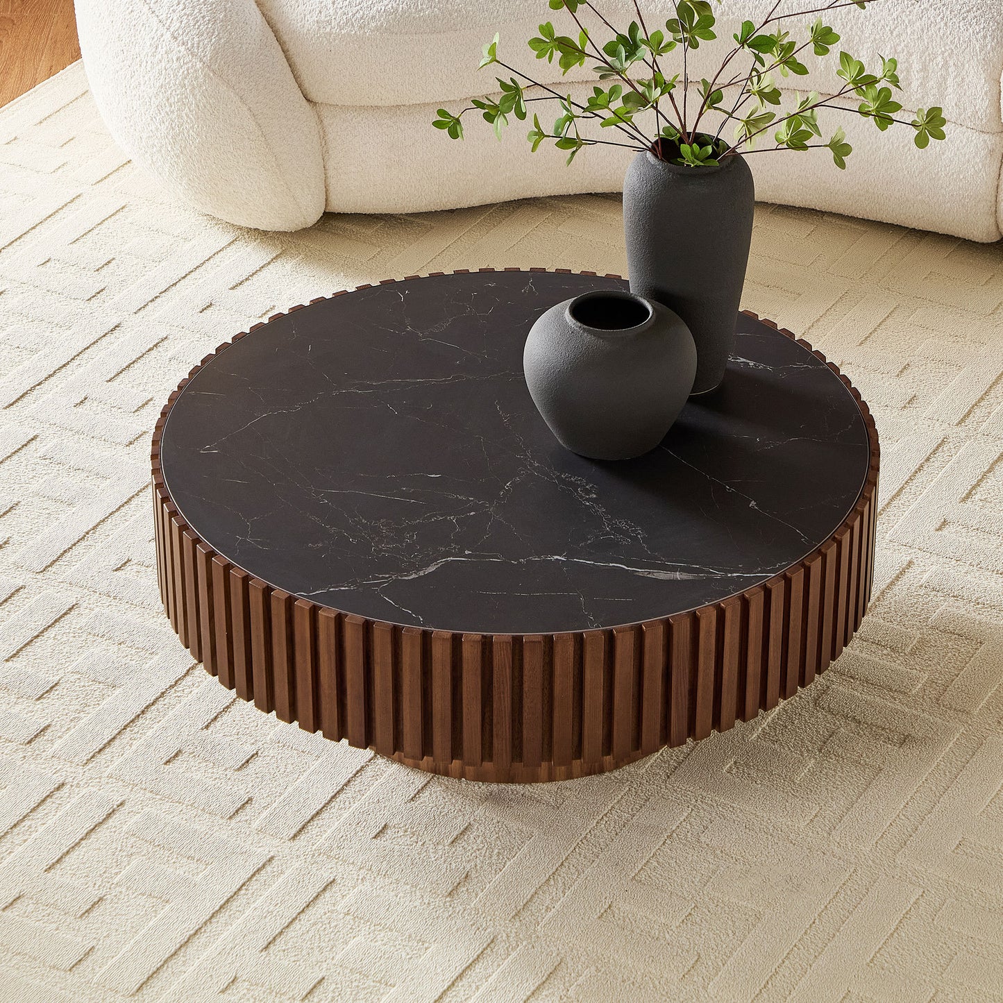 Marisol Walnut MDF Coffee Table – 35.4" Coffee Table – view 8