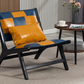 Marnie Boho Lounge Accent Chair – Mid-Century Side Chair in PU Leather – view 15