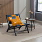 Marnie Boho Lounge Accent Chair – Mid-Century Side Chair in PU Leather – view 16