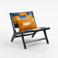 Marnie Boho Lounge Accent Chair – Mid-Century Side Chair in PU Leather – view 17