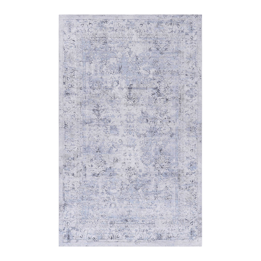 Maval Blue Polyester Area Rug – 120" Area Rug