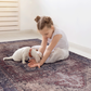 Maval Burgundy Polyester Area Rug – 96" Area Rug – view 5