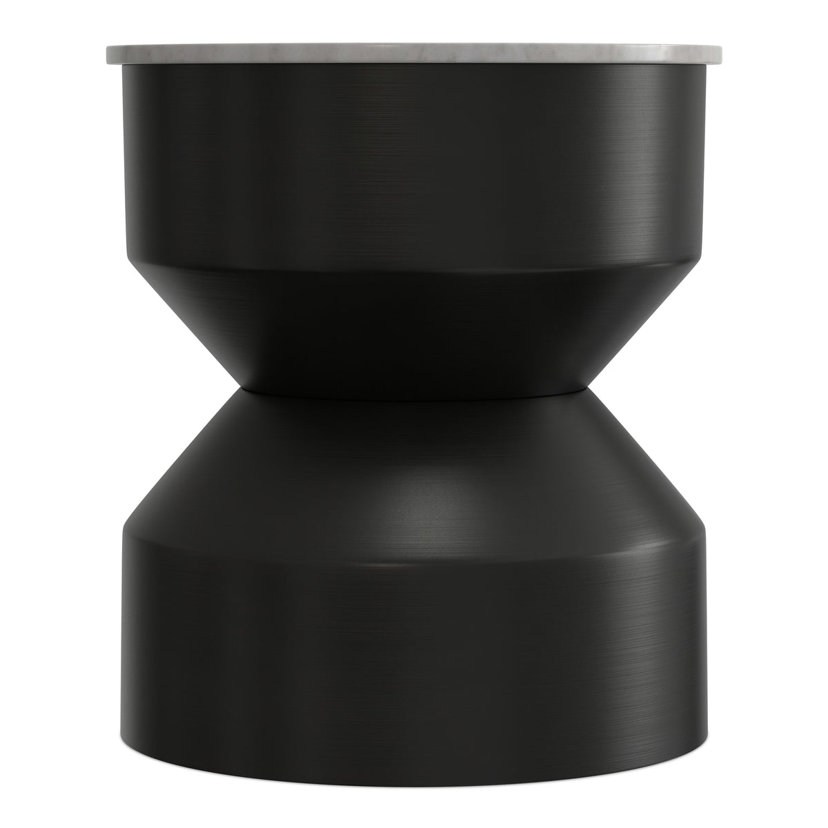 Maxine Black Marble Accent Table – 16" Accent Table