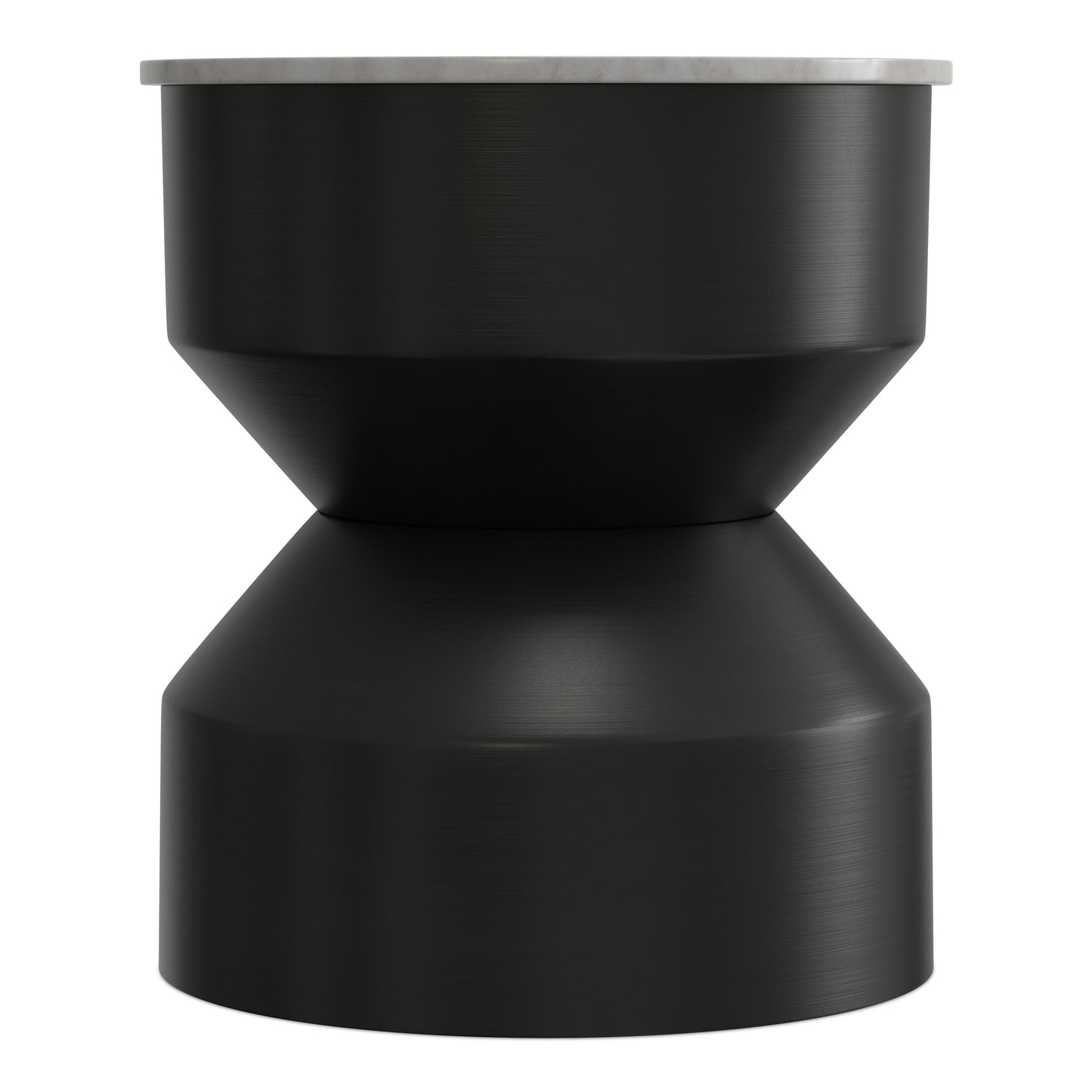 Maxine Black Marble Accent Table – 16" Accent Table