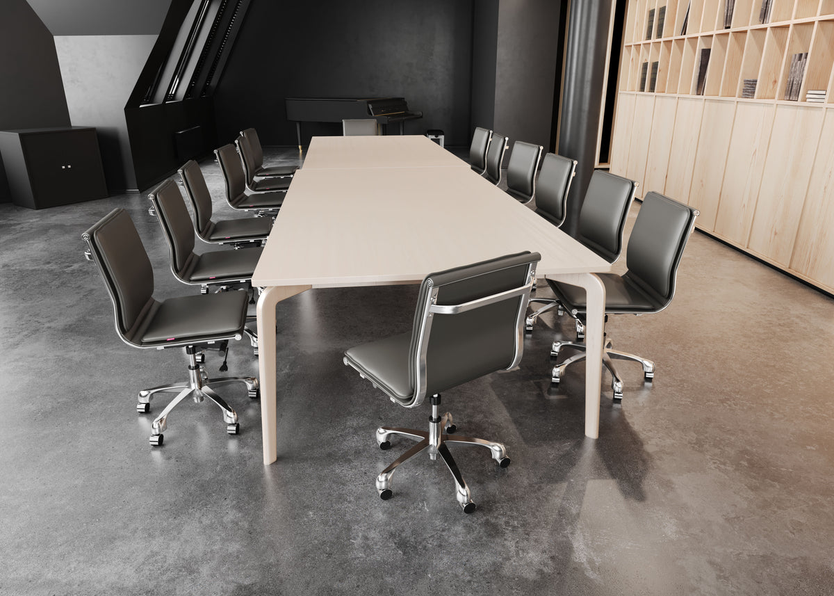 Lider Plus Armless Office Chair in Gray