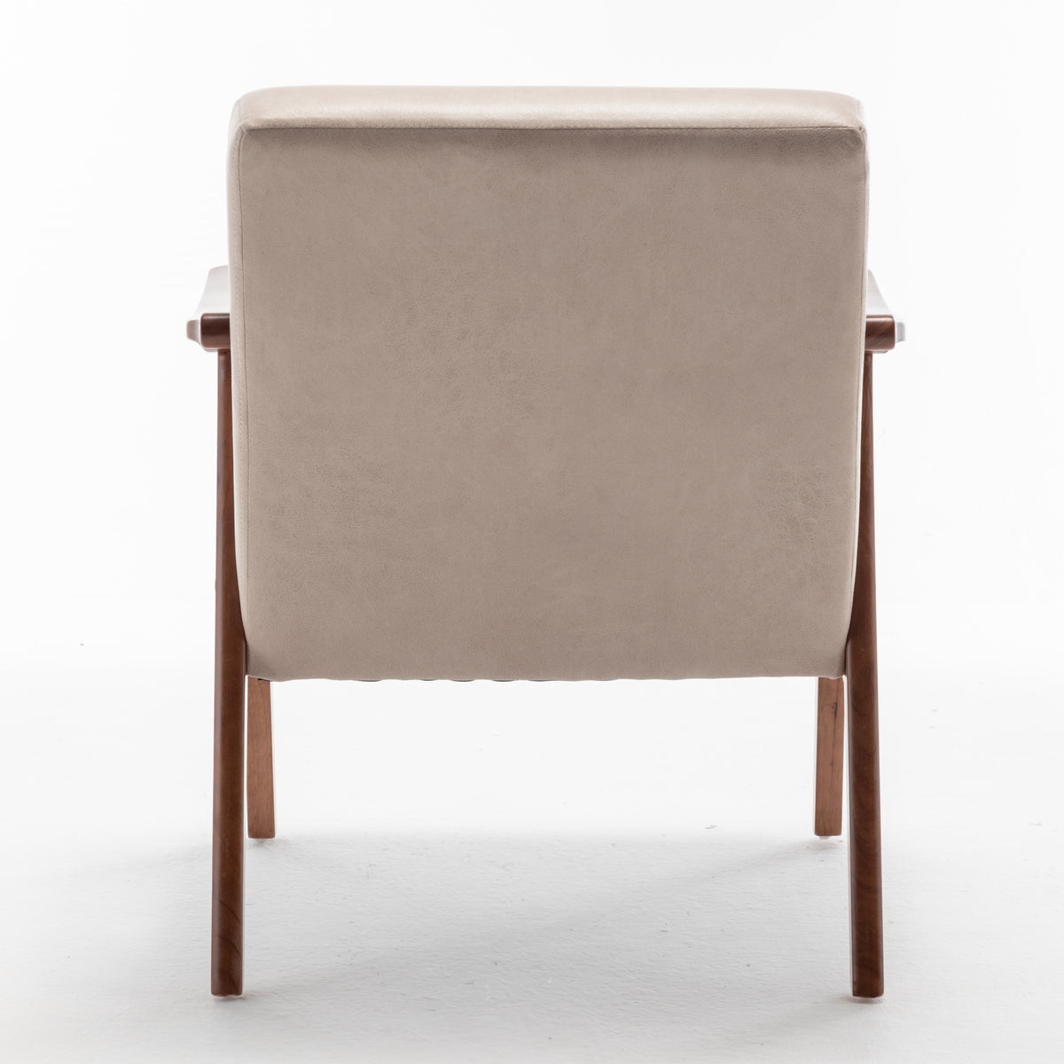 Thea Light Camel Fabric Wingback Accent Chair