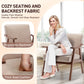 Thea Light Camel Fabric Wingback Accent Chair