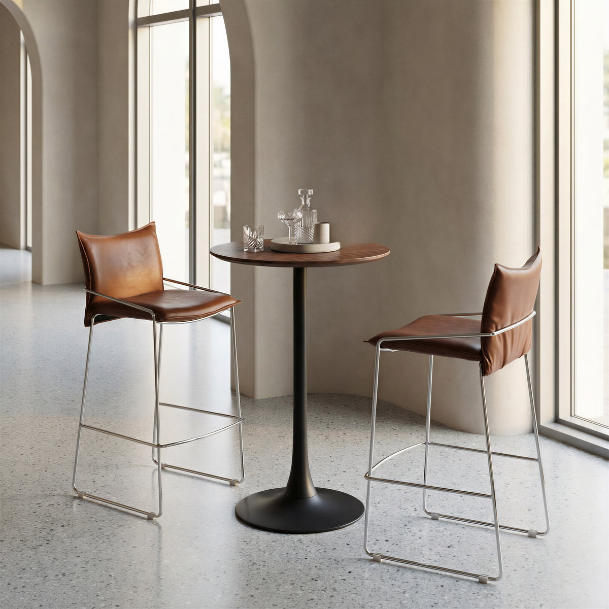 Pola Barstool in Brown