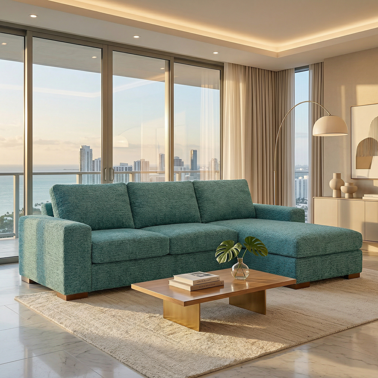Modena L-Shaped Sectional Sofa – view 15