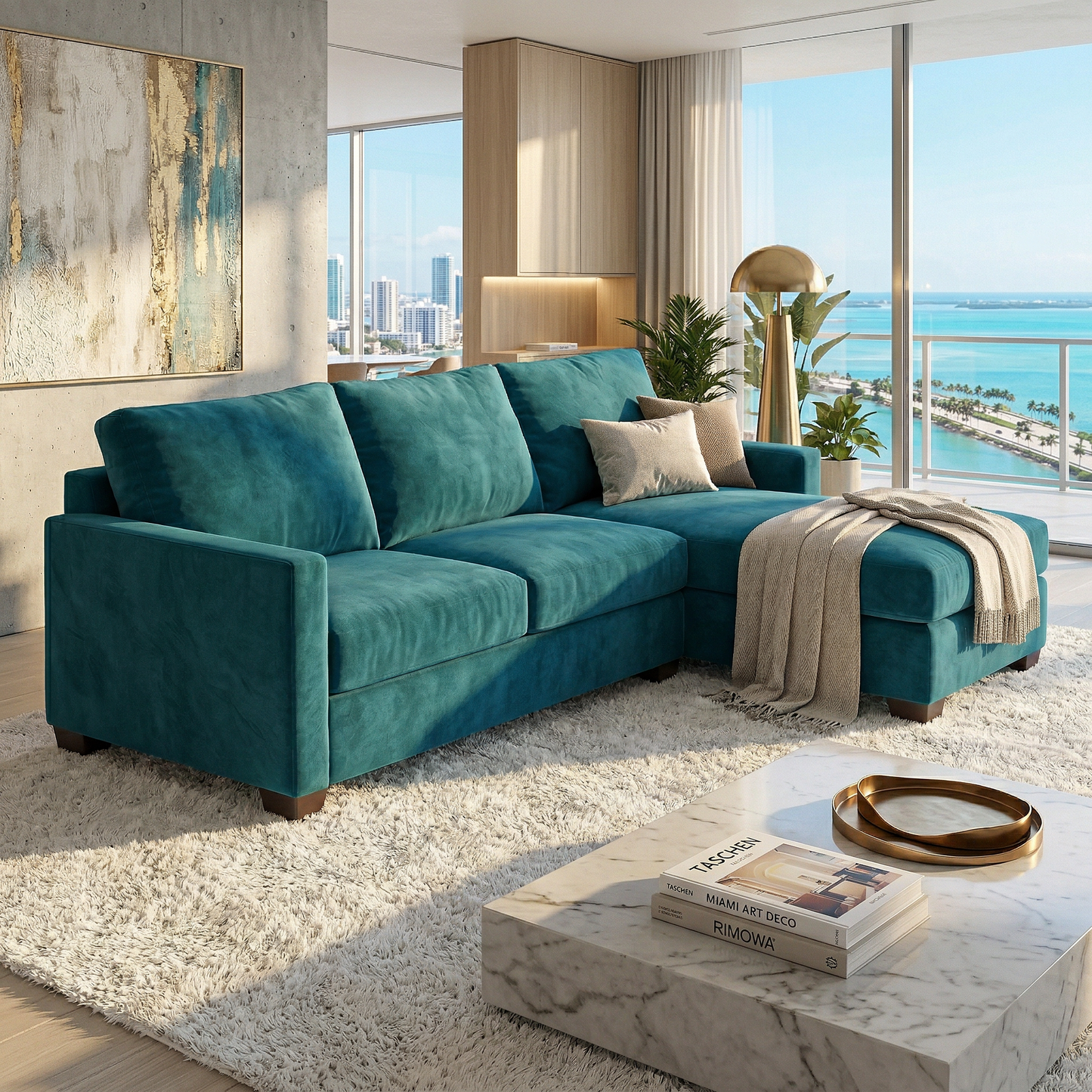 Modena L-Shaped Sectional Sofa – view 4