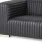 83" Leather Sofa with Solid Wood Frame | Modern Leather Couch (Brn or Blk) showcasing sleek design and premium leather.