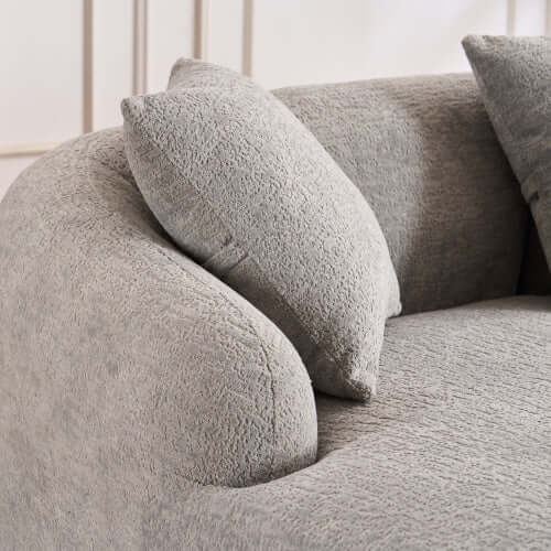 Boneless Modular Chenille Sectional Sofa – close-up detail
