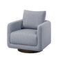 Modern Boucle Sherpa Swivel Accent Chair – Upholstered Lounge Chair (Beige) with soft texture and contemporary design.