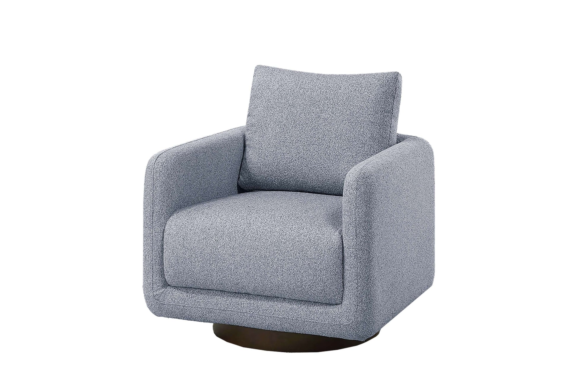 Modern Boucle Sherpa Swivel Accent Chair – Upholstered Lounge Chair (Beige) with soft texture and contemporary design.