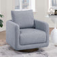 Modern Boucle Sherpa Swivel Accent Chair – Upholstered Lounge Chair (Beige) in a stylish room setting.