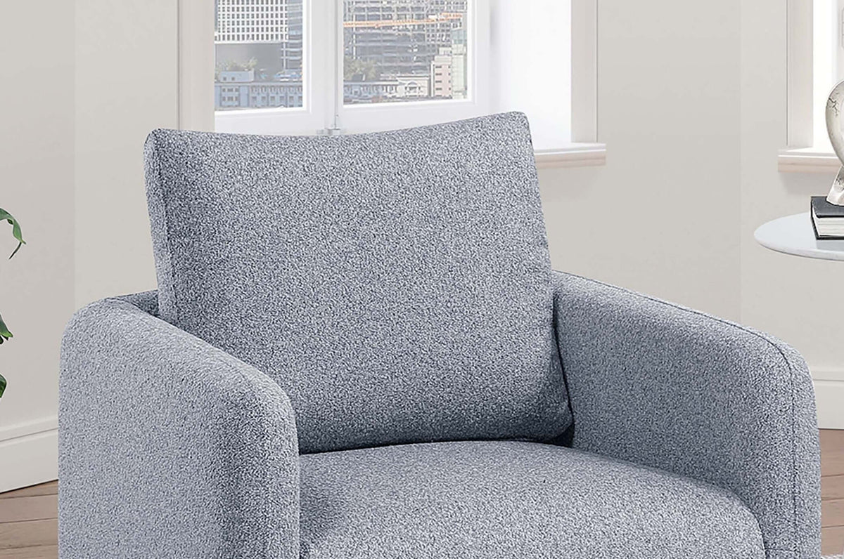Modern Boucle Sherpa Swivel Accent Chair – Upholstered Lounge Chair (Beige) in a soft texture and contemporary design.