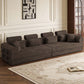 Modern Corduroy Sleeper Sectional – L-Shape Modular Sofa Bed (106” Convertible Couch) in a cozy living room setting.