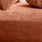Modern Curved Sectional Sofa – 140” Compression Foam 3-Piece Chaise Sectional (Right Facing) close-up of fabric texture.