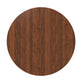 47-Inch Round Walnut Dining Table for 4 – Modern Farmhouse Kitchen Table with Wood Strip Base
