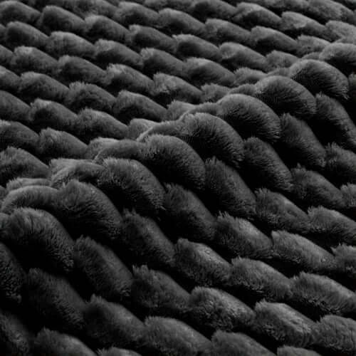Close-up of the ultra-soft flannelette fabric used in the Modern Modular Flannelette Sofa – 82” Boneless Deep Seat Couch.