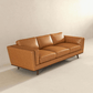 Chase MCM Style Genuine Leather Sofa 91" - Revel Sofa 