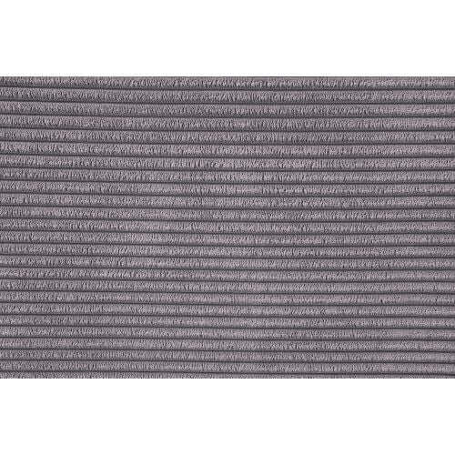 Cadenza Contemporary Gray Corduroy Sofa – Modern Oversized Corduroy Couch (2 Sizes) textured gray fabric close-up