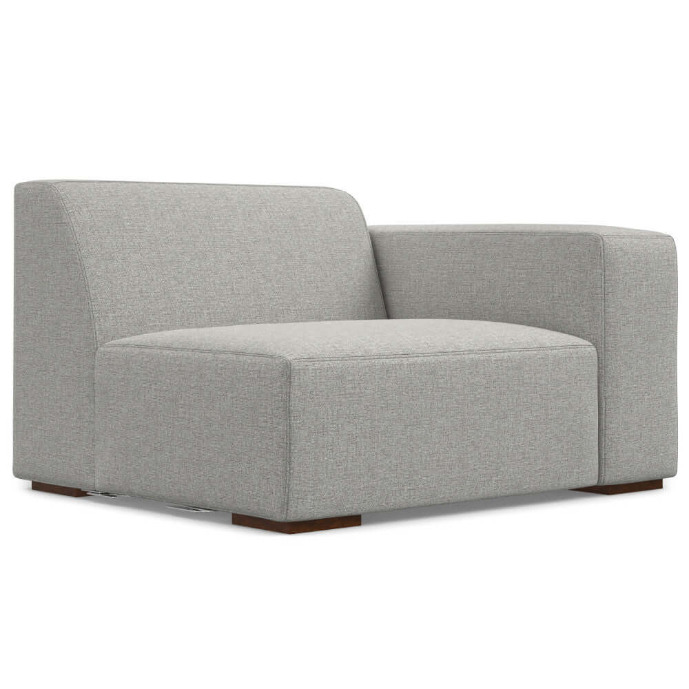 Modern Gray Sectional Sofa with Chaise – 122" Contemporary Couch (Seats 4) in a minimalist design.