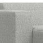 Modern Gray Sectional Sofa with Chaise – 122" Contemporary Couch (Seats 4) close-up of upholstery detail.