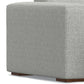 Modern Gray Sectional Sofa with Chaise – 122" Contemporary Couch (Seats 4) close-up of fabric and structure.