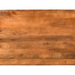 Modern Low Profile Solid Wood Coffee Table with Open Storage | 51" Mango Wood top view showcasing rich wood grains.