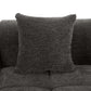 Modern Modular Chenille Sectional Sofa – 101” Deep Seating Sofa with Side Pockets & Chaise soft gray cushion close-up