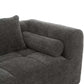Modern Modular Chenille Sectional Sofa – 101” Deep Seating Sofa with Side Pockets & Chaise close-up of cushions and fabric texture