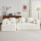 Modern Modular Chenille Sectional Sofa – 101” Deep Seating Sofa with Side Pockets & Chaise in a stylish living room setting.