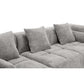 Modern Modular Chenille Sectional Sofa – 101” Deep Seating Sofa with Side Pockets & Chaise featuring plush cushions.