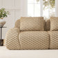 Modern Modular Flannelette Sofa – 82” Boneless Deep Seat Couch with soft texture and deep seating in a cozy living space.