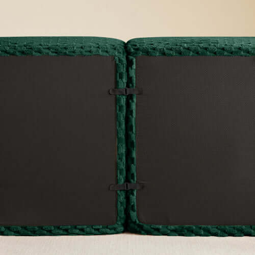 Modern Modular Flannelette Sofa – 82” Boneless Deep Seat Couch back view showing soft flannelette fabric and modular design.