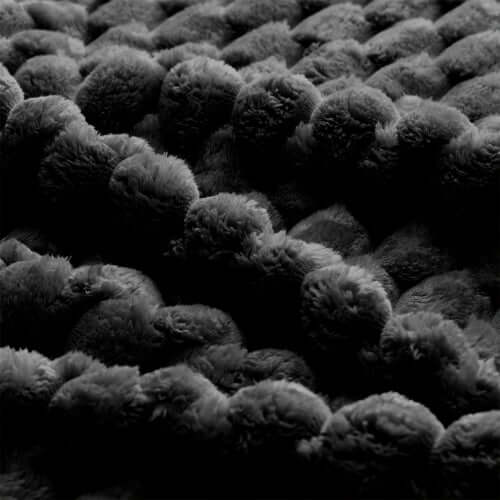 Close-up of the ultra-soft flannelette fabric of the Modern Modular Flannelette Sofa – 82” Boneless Deep Seat Couch.