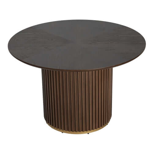 Round Pedestal Dining Table in Walnut
