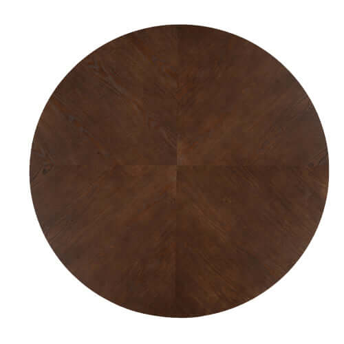 Round Pedestal Dining Table – 47.25” Modern Round Dining Table (3 Colors) in walnut finish.