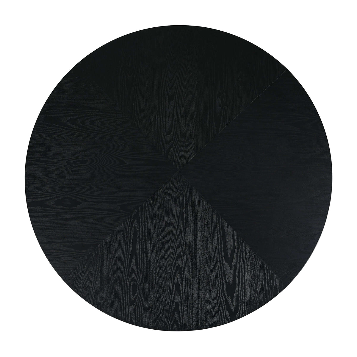Round Pedestal Dining Table – 47.25” Modern Round Dining Table (3 Colors) in sleek black finish.