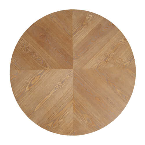 Round Pedestal Dining Table – 47.25” Modern Round Dining Table (3 Colors) with a clean, natural wood finish.