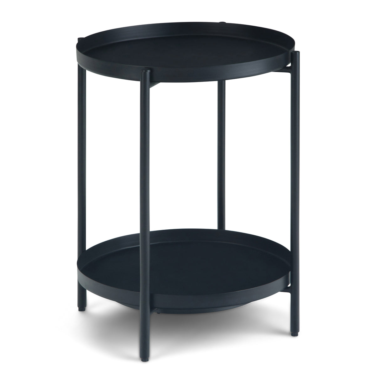 Monet Black Metal End Table