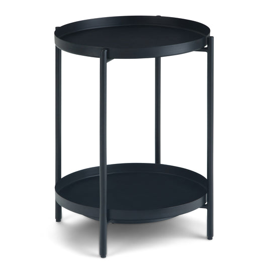 Monet Black Metal End Table