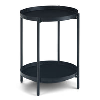 Monet Black Metal End Table