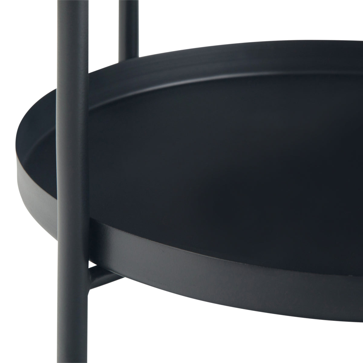 Monet Black Metal End Table – view 4