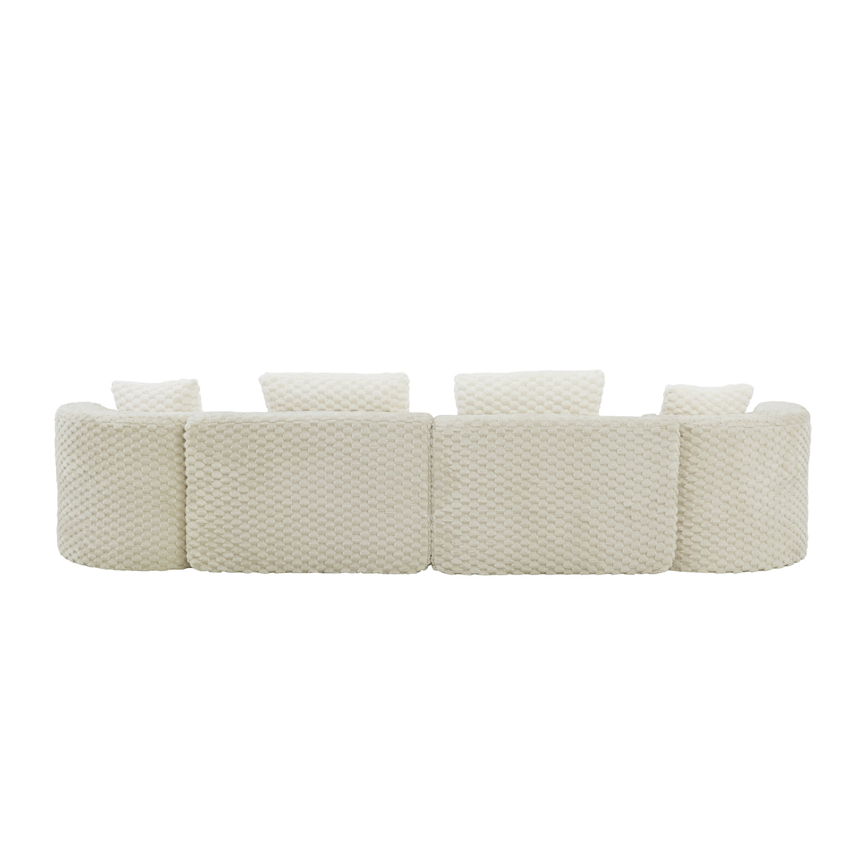 Montague Bubble Velvet Modular Sectional Sofa – 137.8" Free-Form Couch – view 19