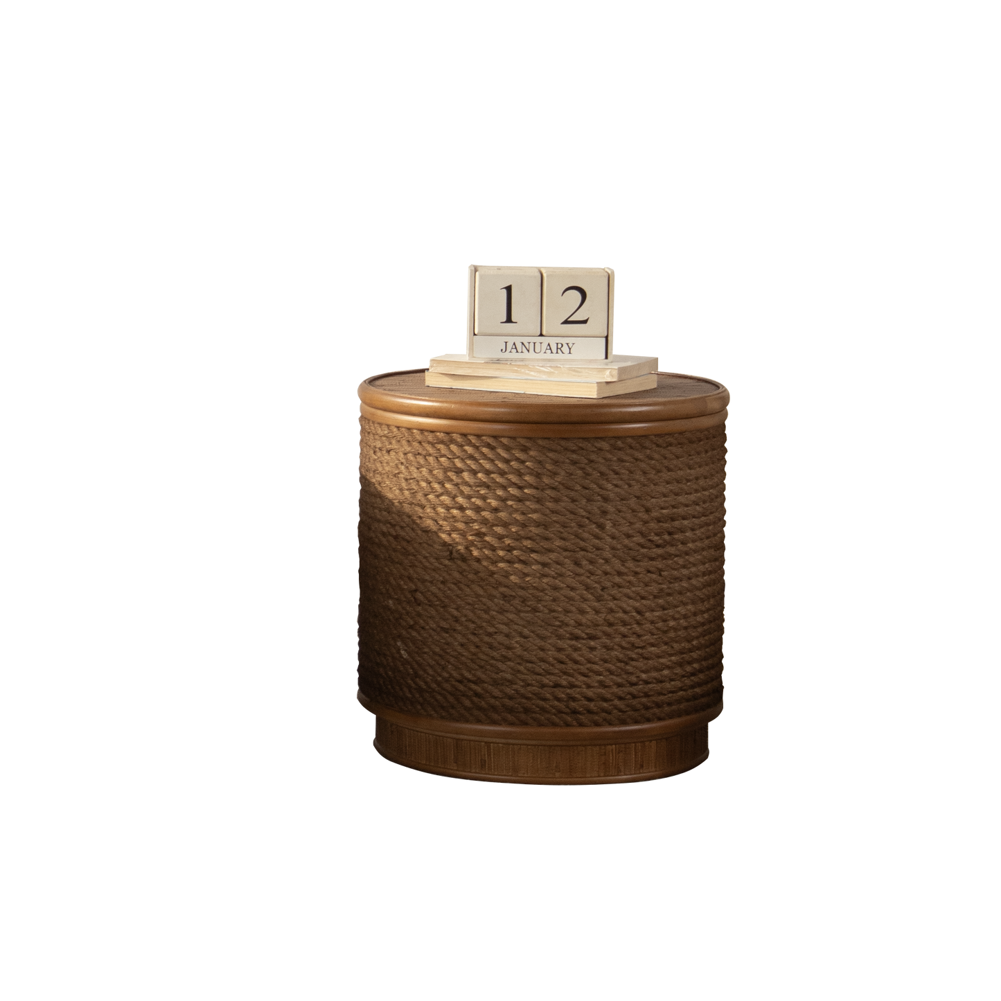 Moray Round Rattan Coffee Table with Lift-Off Storage – Boho-Chic, Small & Large – view 10
