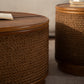 Moray Round Rattan Coffee Table with Lift-Off Storage – Boho-Chic, Small & Large – view 16