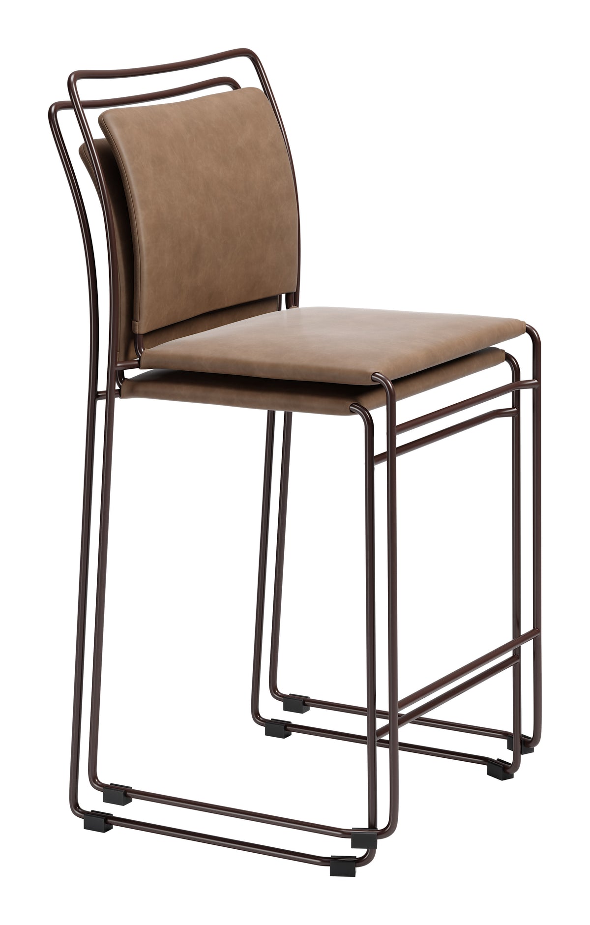 Verbena Brown Counter Stool (Set of 2)