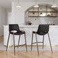 Desi Counter Stool (Set of 2) in Black & Walnut